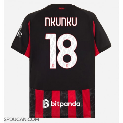 Muški Nogometni Dres AC Milan Christopher Nkunku #18 Domaci 2025-26 Kratak Rukav